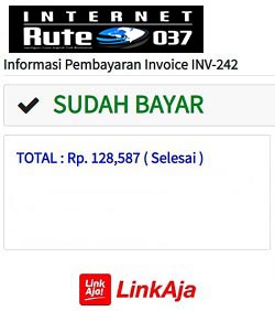 Pembayaran via LinkAja